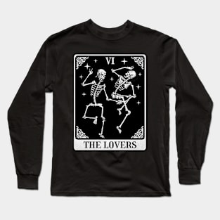 The Lovers Vintage Tarot Card Long Sleeve T-Shirt